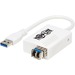 Tripp Lite USB MMF Fiber Transceiver Ethernet Adapter 10/100/1000Mbps LC - USB 3.0 Type A - 1 Port(s) - Optical Fiber