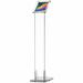 CTA Digital Premium Security Translucent Acrylic Stand - Up to 10.5" Screen Support - 50" Height x 15" Width x 10.5" Depth - Floor - Acrylic - Translucent