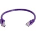 Quiktron Cat.6a UTP Patch Network Cable - 10 ft Category 6a Network Cable for Network Device - First End: 1 x RJ-45 Network - Male - Second End: 1 x RJ-45 Network - Male - 10 Gbit/s - Patch Cable - Gold Plated Connector - CM - 24 AWG - Purple