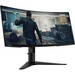 Lenovo G34w-10 34" UW-QHD Curved Screen WLED Gaming LCD Monitor - 21:9 - Black - 34" Class - Vertical Alignment (VA) - 3440 x 1440 - 16.7 Million Colors - FreeSync - 350 Nit Typical - 4 ms - 120 Hz Refresh Rate - HDMI - DisplayPort