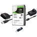Fantom Drives 10TB 7200RPM Hard Drive Upgrade Kit with Seagate Barracuda Pro ST10000DM0004 (3.5"), Fantom Drives USB 3. 0 to SATA Cable Converter, 12V Power Supply, and Fantom Drives Cloning Software Inside USB Flash Drive - 1 Year Warranty - (HDD10000PC-