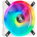 Corsair iCUE QL120 RGB 120mm PWM White Fan - Single Pack - 1 Pack - 4.72" Maximum Fan Diameter - 312.7 gal/min Maximum Airflow - 1500 rpm - Hydraulic Bearing - RGB LED - 1 pc(s) - Case, Processor