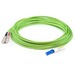 AddOn Fiber Optic Duplex Patch Network Cable - 82 ft Fiber Optic Network Cable for Network Device - First End: 2 x SC Network - Male - Second End: 2 x CS Network - Male - Patch Cable - OFNR - 50 µm - Lime Green - 1