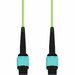 AddOn 4m MPO/UPC to MPO/UPC Lime Green OM5 OFNR (Riser-Rated) 12-Strand Fiber Patch Cable - 13.12 ft Fiber Optic Network Cable for Network Device - First End: 1 x MPO/UPC Network - Female - Second End: 1 x MPO Network - Female - 10 Gbit/s - Patch Cable - 