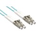 Axiom LC/LC Multimode Duplex OM4 50/125 Fiber Optic Cable 35m - 114.83 ft Fiber Optic Network Cable for Network Device - First End: 2 x LC Network - Male - Second End: 2 x LC Network - Male - Patch Cable - Aqua