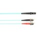 Black Box Fiber Optic Duplex Patch Network Cable - 3.20 ft Fiber Optic Network Cable for Network Device - First End: 2 x ST Network - Male - Second End: 1 x MT-RJ Network - Male - 10 Gbit/s - Patch Cable - LSZH - 62.5/125 µm - Aqua - TAA Compliant
