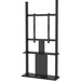 StarTech.com Digital Signage Display Stand - Black - Locking - Cable Management - Portrait Kiosk Enclosure (DSIGNAGESTND) - The portrait kiosk enclosure provides a secure mount for a 45 to 55in TV (with max weight of 176 lb./80 kg) that will captivate pas