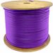 AddOn 1000ft Non-Terminated Purple Cat6 UTP PVC Solid Copper Patch Cable - 1000 ft Category 6 Network Cable for Network Device - First End: Bare Wire - Second End: Bare Wire - 1 Gbit/s - Patch Cable - 24 AWG - Purple - 1
