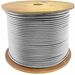 AddOn 1000ft Non-Terminated White Cat6 UTP PVC Solid Copper Patch Cable - 1000 ft Category 6 Network Cable for Network Device - First End: Bare Wire - Second End: Bare Wire - 1 Gbit/s - Patch Cable - 24 AWG - White - 1