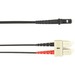 Black Box Fiber Optic Duplex Patch Network Cable - 26.30 ft Fiber Optic Network Cable for Network Device - First End: 2 x SC Network - Male - Second End: 1 x MT-RJ Network - Male - 10 Gbit/s - Patch Cable - LSZH - 62.5/125 µm - Black - TAA Compliant