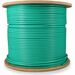 AddOn 1000ft Non-Terminated Green Cat6A STP Plenum-Rated Copper Patch Cable - 1000 ft Category 6a Network Cable for Network Device - First End: Bare Wire - Second End: Bare Wire - Patch Cable - Shielding - Plenum - 24 AWG - Green - 1
