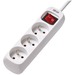 Tripp Lite Power Strip 3-Outlet French Type E Outlet 220-250V 16A 1.5M Cord - French - 3 x French/Belgian - 4.92 ft Cord - 16 A Current - 230 V AC Voltage - Desk Mountable, Wall Mountable - White