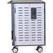 Ergotron Zip40 Charging and Management Cart, CN - 255 lb Capacity - 4 Casters - 5" Caster Size - Steel - 30.3" Width x 26.1" Depth x 45.4" Height - Gray, White - For 40 Devices