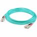 AddOn 100m SC (Male) to SC (Male) Straight Aqua OM4 Duplex LSZH Fiber Patch Cable - 328.08 ft Fiber Optic Network Cable for Network Device - First End: 2 x SC Network - Male - Second End: 2 x SC Network - Male - Patch Cable - LSZH - 50/125 µm - Aqua