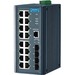 Advantech EKI-2720G-4FI Ethernet Switch - 16 Ports - 2 Layer Supported - Modular - 4 SFP Slots - Twisted Pair, Optical Fiber - DIN Rail Mountable - 5 Year Limited Warranty