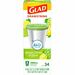 Glad Small Kitchen Drawstring Trash Bags - Febreze Sweet Citron & Lime - 4 gal - Green - 34/Box - Home Office, Bathroom, Kitchen, Laundry