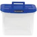 Bankers Box Storage Case - External Dimensions: 14.3" Width x 8.5" Depth x 11" Height - Media Size Supported: Letter 8.50" (215.90 mm) x 11" (279.40 mm), Legal 8.50" (215.90 mm) x 14" (355.60 mm) - Lid Lock Closure - Heavy Duty - Stackable - Plastic, Polypropylene - Clear, Blue - For File, Document, Transportation, Storage - 1 Each