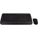 V7 CKW300US Full Size/Palm Rest English QWERTY - Black - Wireless RF - English Wireless RF - 1600 dpi - 6 Button - QWERTY - Volume Control, Internet Key, Email, Play/Pause, My Music Hot Key(s) - AA