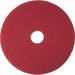 3M Niagara Cleaning Pad - 5/Carton - Round x 14" Diameter - Buffing, Floor - Marble Floor - 175 rpm to 600 rpm Speed Supported - Scuff Mark Remover - Polyester - Red