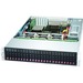 Supermicro SuperChassis 216BAC4-R1K23LPB - Rack-mountable - Black - 2U - 24 x Bay - 3 x 3.15" x Fan(s) Installed - 2 x 1200 W - Power Supply Installed - ATX, EATX, EE-ATX Motherboard Supported - 8 x Fan(s) Supported - 24 x External 2.5" Bay - 7x Slot(s)