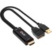 Club 3D HDMI to DisplayPort 4K60Hz M/F Active Adapter - 9.84" DisplayPort/HDMI/USB A/V Cable for Audio/Video Device, Xbox, PlayStation 4, Blu-ray Player, Monitor, Tablet PC - First End: 1 x HDMI 2.0 Digital Audio/Video - Male, 1 x Powered USB Type A - Mal