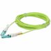 AddOn Fiber Optic Duplex Patch Network Cable - 9.84 ft Fiber Optic Network Cable for Network Device - First End: 2 x CS Network - Male - Second End: 2 x CS Network - Male - Patch Cable - OFNR, Riser - 50/125 µm - Lime Green - 1.0