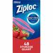 Ziploc® Quart Storage Seal Top Bags - Medium Size7" Width x 7.44" Length - Clear - Plastic - 48/Box - Food, Supplies