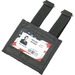 SKILCRAFT Armband ID Badge Holder - Support 3.75" x 2.63" Media - Vertical - Plastic, Vinyl - 1 Each - Black, Clear - TAA Compliant