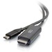 C2G 1ft USB-C to HDMI Audio/Video Adapter Cable - 4K 60Hz - M/M - 1 ft HDMI/USB-C A/V Cable for Audio/Video Device, HDTV, Projector, Notebook, Tablet - First End: 1 x USB Type C - Male - Second End: 1 x HDMI Digital Audio/Video - Male - Supports up to 409