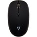 V7 Bluetooth Silent 4-Button Mouse - Black - Wireless - Bluetooth/Radio Frequency - 2.40 GHz - Black - USB - 1600 dpi - 4 Button(s) - Symmetrical