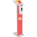 CTA Digital POS Terminal Stand - Up to 10.5" Screen Support - 48" Height - Floor - Steel - White