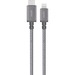 Moshi Integra USB-C to Lightning Cable 4 ft (1.2 m) Titanium Gray - 4 ft Lightning/USB-C Data Transfer Cable for iPhone, iPad, iPad Air - First End: 1 x USB 2.0 Type C - Male - Second End: 1 x Lightning - Male - 480 Mbit/s - MFI - Titanium Gray