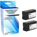 eReplacements Remanufactured Ink Cartridge - Alternative for HP 952XL - Black - Inkjet - High Yield - 2000 Pages Black (Per Cartridge) - 2 Pack