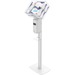 CTA Digital: Premium Thin Profile Sanitizing Station (White) - 48" Height - Floor - Steel, Acrylic - White