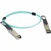 Black Box Fiber Optic Network Cable - 3.20 ft Fiber Optic Network Cable for Switch, Router, Server, Network Device - First End: 1 x SFP28 Network - Male - Second End: 1 x SFP28 Network - Male - 25 Gbit/s - LSZH - Aqua