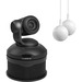 Vaddio ConferenceSHOT AV HD Conference Room System - PTZ Camera, Speaker, and Two CeilingMIC Microphones - Black - Black