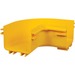 Tripp Lite Toolless Horizontal 90-Degree Elbow for Fiber Routing System, 120 mm (5 in) - Elbow - Yellow - Polyvinyl Chloride (PVC)