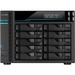ASUSTOR Lockerstor 10 Pro AS7110T SAN/NAS Storage System - Intel Xeon E-2224 Quad-core (4 Core) 3.40 GHz - 10 x HDD Supported - 10 x SSD Supported - 8 GB RAM DDR4 SDRAM - Serial ATA/600 Controller - RAID Supported 0, 1, 5, 6, 10, JBOD - 10 x Total Bays - 