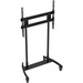 Premier Mounts Large Format Mobile Cart for Flat-panels up to 300 lbs - Up to 98" Screen Support - 300 lb Load Capacity - 84.7" Height x 44.9" Width - Floor - Black - TAA Compliant