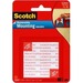 3M Scotch Wall Mounting Tabs - 0.50" (12.7 mm) Length x 0.50" (12.7 mm) Width - 1 / Pack