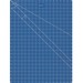 Acme United 18"x24" Double Sided Blue Cutting Mat - Writing, Drawing, Craft, Office, School, Home - 24" (609.60 mm) Length x 18" (457.20 mm) Width - Rectangular - Blue - 1Each
