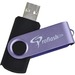 Proflash FlipFlash Flash Drive - 256 GB - USB 2.0 - Purple - 1 Each