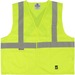 Viking Open Road Solid Safety Vest - Recommended for: Flagger, Construction, School - Small/Medium Size - Polyester - Orange, Lime - Machine Washable, Multiple Pocket, Hook & Loop Closure - 1 Each