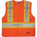 Viking 5pt. Tear Away Safety Vest - Recommended for: School, Emergency, Warehouse, Law Enforcement, Building, Construction, Outdoor, Industrial - Large/Extra Large Size - Strap Closure - Polyester - Orange - Reflective, D-ring, Multiple Pocket, Hook & Loop, Two-strap Design, High Visibility, Breathable - 1 Each