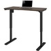 BeStar Adjustable Computer Table - Black Base x 1" Table Top Thickness - Antigua