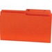 Offix 1/2 Tab Cut Legal Top Tab File Folder - 8 1/2" x 14" - Orange - 100 / Box