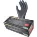 RONCO NE4 Nitrile Examination Glove - Hand, Chemical, Oil, Detergent Protection - Medium Size - Black - Oil Resistant, Fat Resistant, Detergent Resistant, Solvent Resistant, Disposable, High Tactile Sensitivity, Tear Resistant, Latex-free, Textured Grip, Powder-free, Chemical Resistant, ... - For Industrial, Healthcare Working, Food, Chemical, Automotive, Fishing, Aquaculture, Beauty Salon, Cosmetology, Correction, Inspection, ... - 100 / Box - 4 mil (0.10 mm) Thickness