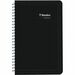 Blueline Blueline Essential Daily Planner - Daily - January 2023 - December 2023 - 7:00 AM to 7:30 PM - Weekly - 1 Day Single Page Layout - Spiral Bound - Black - Paper - 8" Height x 5" Width - Appointment Schedule, Soft Cover, Bilingual, Flexible Cover, Printed - 1 Each