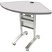 Star Tucana Conference Table - Quarter Round Top - 1" Table Top Thickness - Gray - Polyvinyl Chloride (PVC) - 1 Each