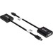 Club 3D MiniDisplayPort to VGA Black Active Adapter M/F - 1 x Mini DisplayPort DisplayPort 1.2 Digital Video Male - 1 x 15-pin HD-15 VGA Female - 1920 x 1200 Supported - Black